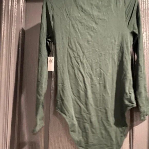 Old Navy Olive Long Sleeve Bodysuit - Picture 2 of 3